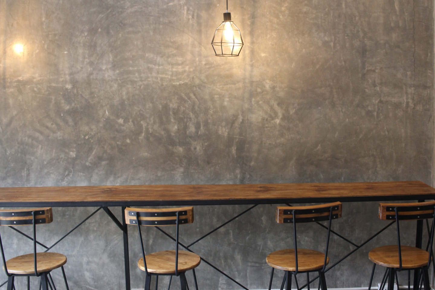Decorating Living room interior in loft, industrial style, Coffee shop restaurant office work space