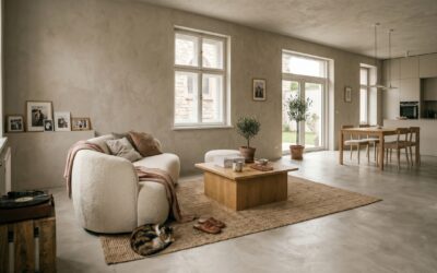 Warm Minimalism: Trendy wnętrzarskie 2026. Inspiracje i ewolucja od chłodnego loftu do przytulnego mikrocementu